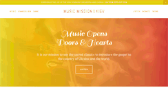 Desktop Screenshot of musicmissionkiev.org